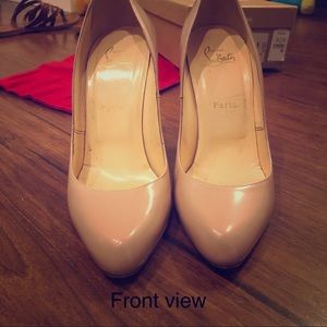 Christian Louboutin Decollette nude heel size 39